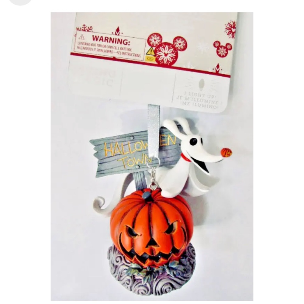 NEW Disney Nightmare Before Christmas ZERO Light Up Living Magic ORNAMENT